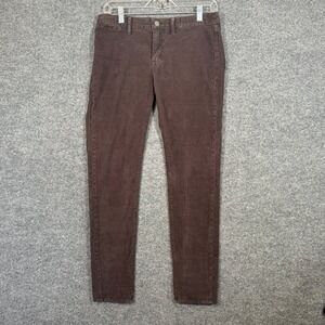 Denim & Supply Ralph Lauren Pants Womens 28x30 Brown Corduroy Skinny Outdoors